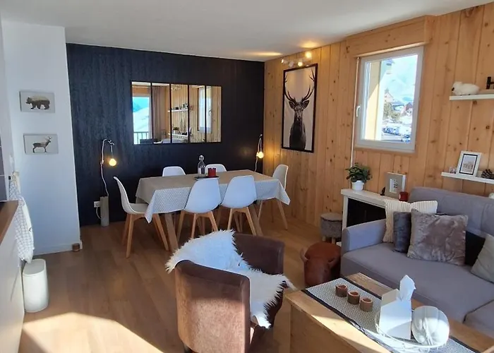 Chez Celine Sous La Neige - Vue Montagne & Ambiance Apartamento